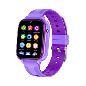 Large Screen 4G Teenagers Smart Watch GPS Tracker  Purple