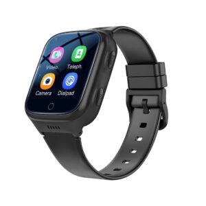 4G High Quality IP67 Water Resistant Kids GPS Smart Tracker Watch - Black